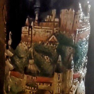 King German Ceramic Beer Stein Salzburg and Mozart Design - Limited Edition